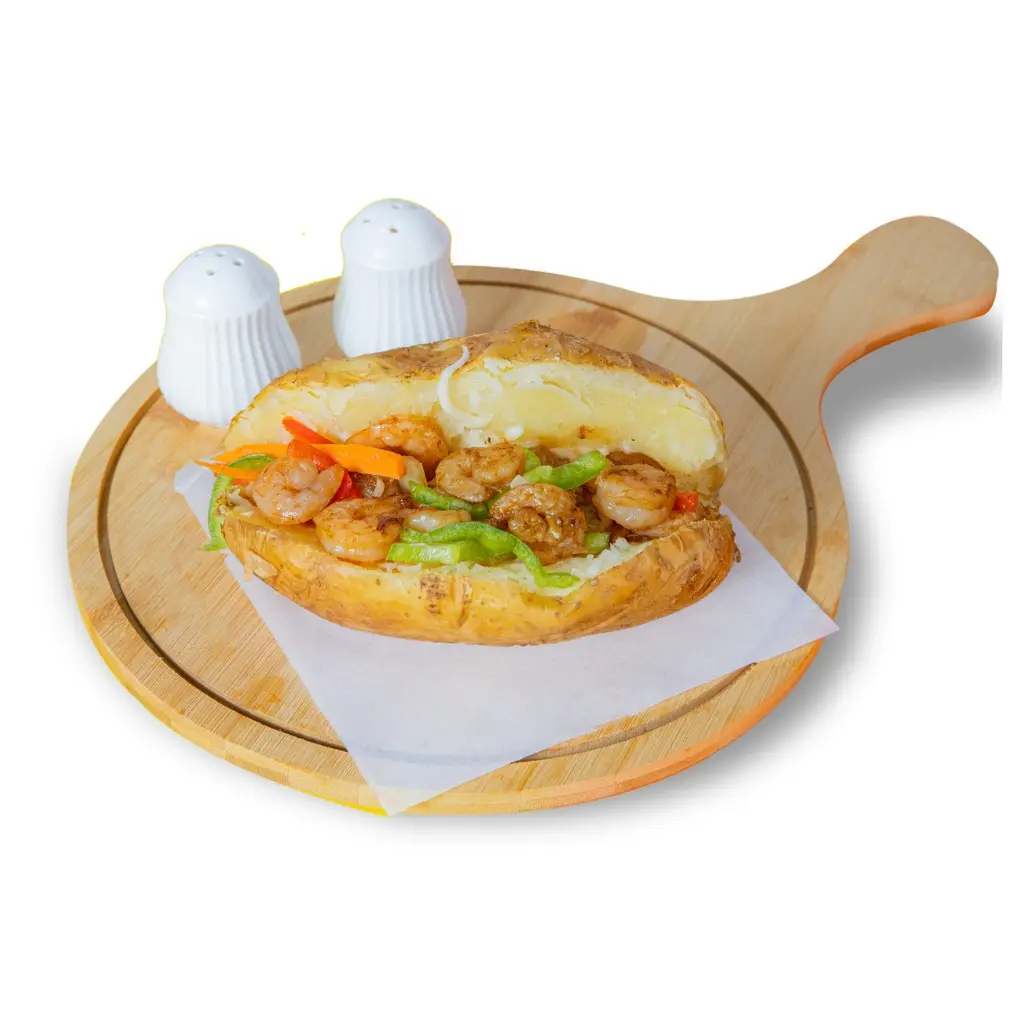 Shrimp Potatoes With Cheese And Butter